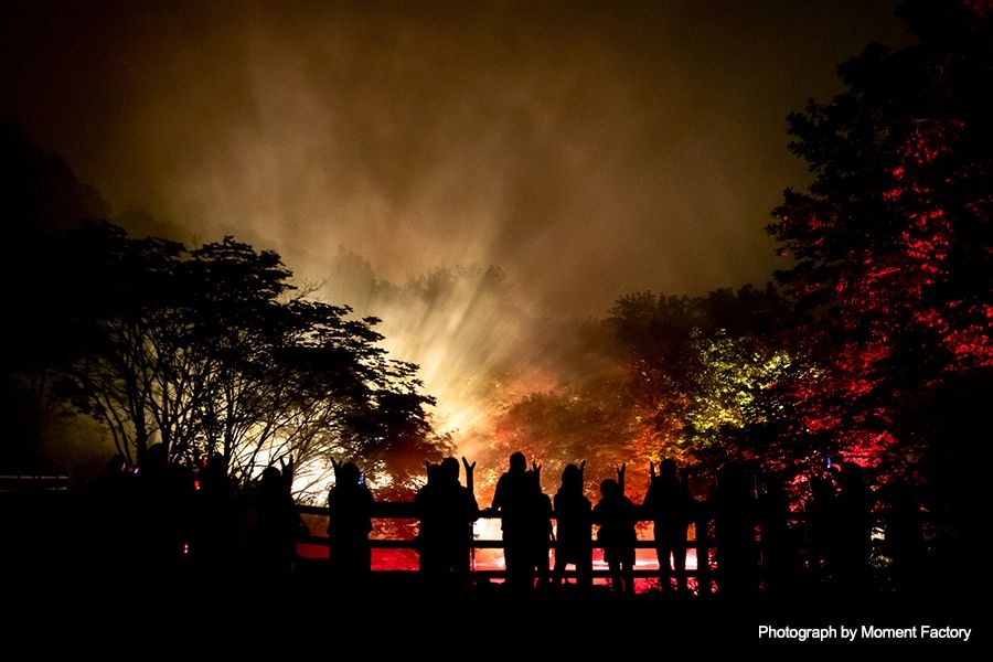 案例｜雅馬哈為壯觀的Kamuy Lumina魔法夜行旅游項目提供配樂設備