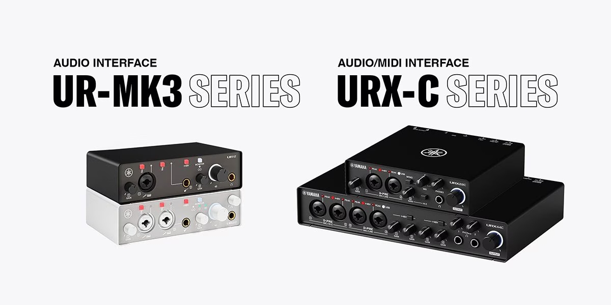 雅馬哈UR-MK3和URX-C音頻接口：從音樂制作到直播,內容創作者的標桿產品